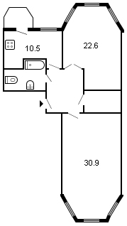площадь 81/53.5/10.5 планировка